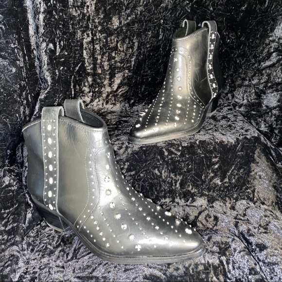 Sam Edelman Brian Western Style Studded Bootie - Picture 14 of 14